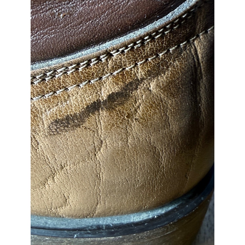 Hondo Boots Western Cowboy Mens 9.5 E (Wide)Brown Good Two Tone Leather 8752 - Picture 13 of 13